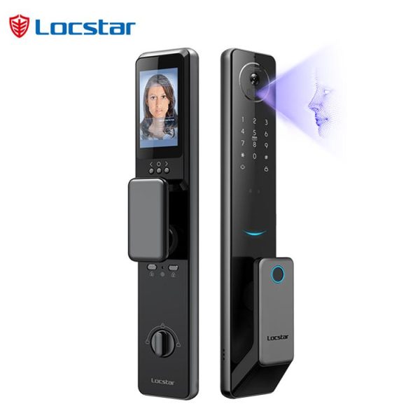 Wifi Tuya Golden Video 3d Face Recognition Finger Smart Door Lock