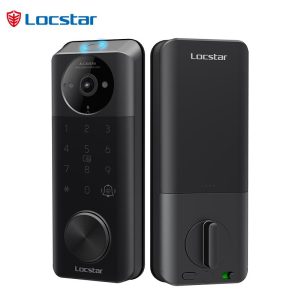 Locstar Residential Electronic Fingerprint Password Digital TTlock Smart Keyless Front Door Video Lock