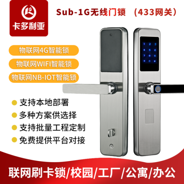 D12 Internet smart lock [full network 4G-Cat.1] network lock API interface open SDK remote distribution smart door lock NB fingerprint lock secondary development