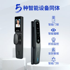 K18 face fingerprint lock [KuJin special supply] Tuya face recognition fingerprint lock wholesale anti-theft door smart door lock home electronic password lock visual cat eye smart lock