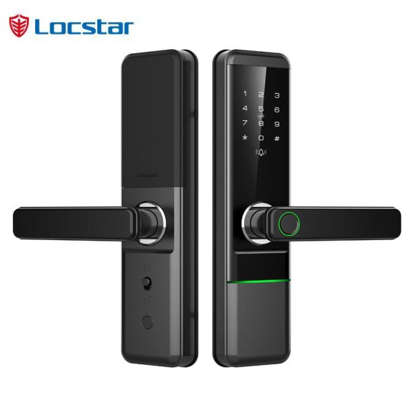 Locstar Security Electronic Cerradura Fingerprint Serrure Intelligente Fechadura Digital Password Smart Door Lock For Wood Doors