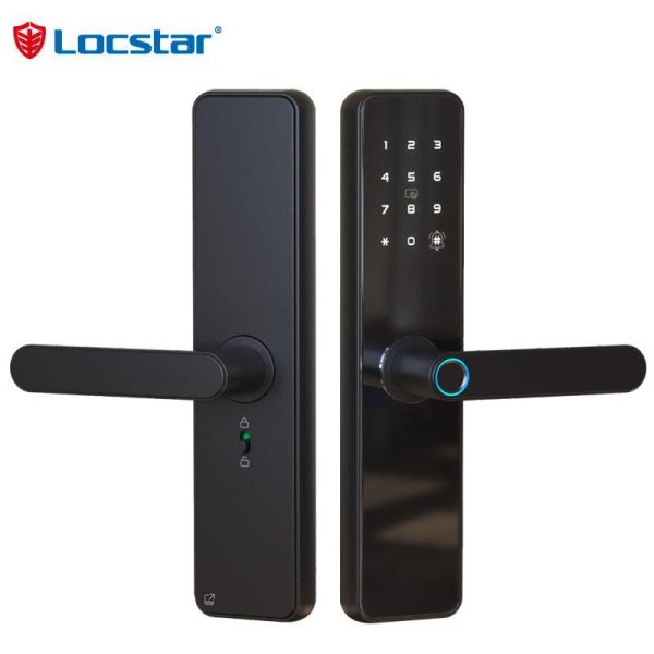 Locstar Serrure De Porte Intelligente Fechadura Digital Keypad App Online Tuya Wifi Smart Door Lock With Fingerprint
